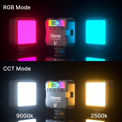 Ulanzi VL49 RGB Mini Led Vlogger Youtuber Işık (2287)