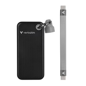 Verbatim - Verbatim 2TB Pocket USB 3.1Gen2 Taşınabilir SSD (Siyah / Gri)