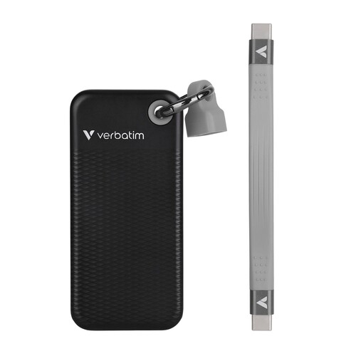 Verbatim 2TB Pocket USB 3.1Gen2 Taşınabilir SSD (Siyah / Gri)