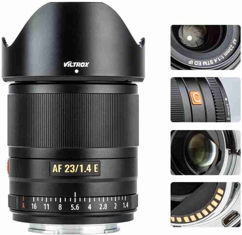 Viltrox AF 23mm f/1.4 M Siyah Lens (Canon EF-M)