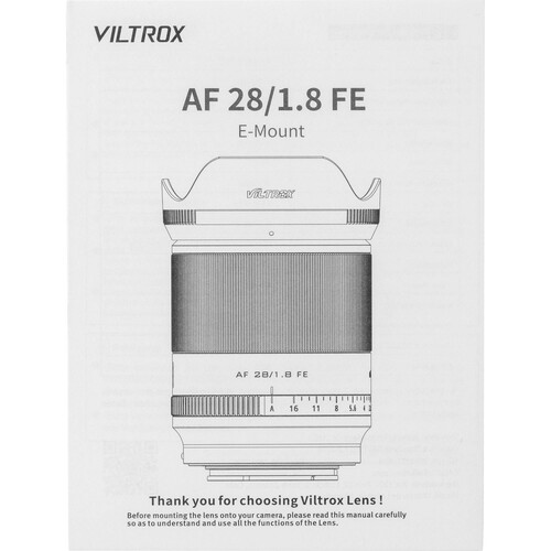 Viltrox AF 28mm f/1.8 Lens (Sony E)