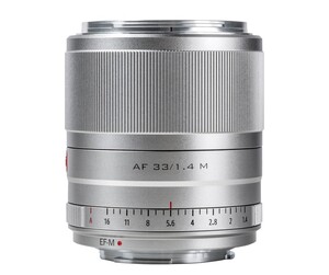 Viltrox - Viltrox AF 33mm F1.4 M Gümüş Lens (Canon EF-M) (1)