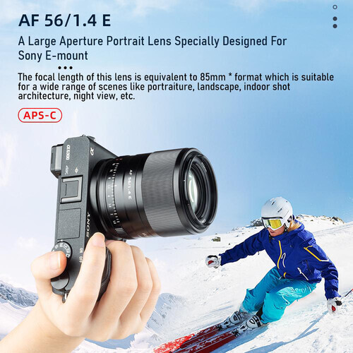 Viltrox AF 56mm f/1.4 E Lens (Sony E)