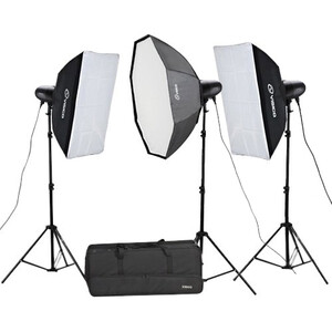 Visico - Visico VL-400 II Plus Elfin 3'lü Paraflaş Kiti