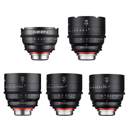Xeen Profesyonel Sinema Lensi 5&prime;li Set