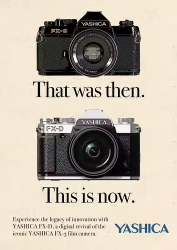 Yashica FX-D 300 Dijital Film Simülasyonlu Kamera
