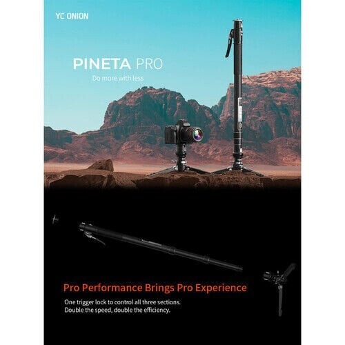 YC Onion Pineta Pro Karbon Fiber & FH60S Video Fluid Kafa Monopod Kit
