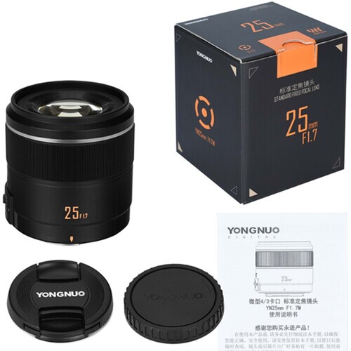 Yongnuo 25mm F/1.7 Micro Four Thirds Uyumlu Otofokus Prime Lens