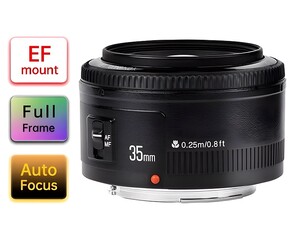Yongnuo - Yongnuo 35mm f/2 Full Frame Otofokus Lens (Canon EF)