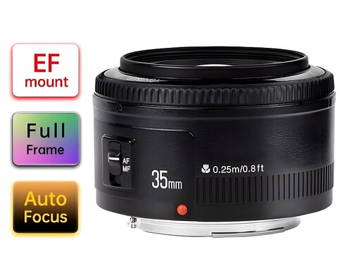Yongnuo 35mm f/2 Full Frame Otofokus Lens (Canon EF)