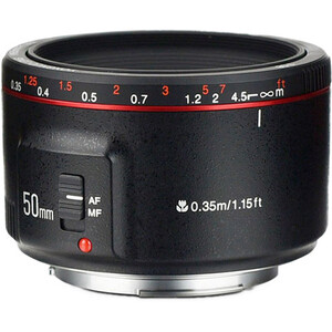 Yongnuo 50mm f/1.8 II Canon EF Mount Uyumlu Otofokus Prime Lens - Siyah - Thumbnail