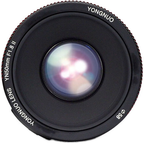 Yongnuo 50mm f/1.8 II Canon EF Mount Uyumlu Otofokus Prime Lens - Siyah