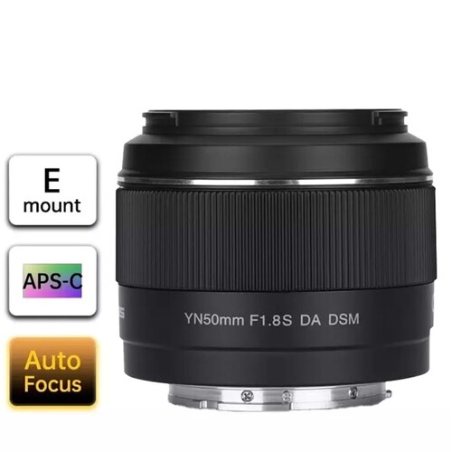 Yongnuo 50mm f/1.8 S DA DSM II APS-C Sony E Mount Uyumlu Otofokus Prime Lens