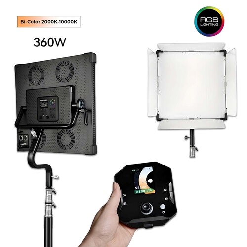 Yongnuo P360 Pro Max 2000-10000K DMX Kontrollü 360W RGB Pro LED Video Işığı