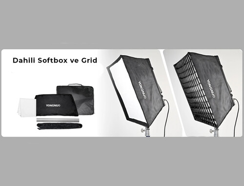 Yongnuo P360 Pro Max 2000-10000K DMX Kontrollü 360W RGB Pro LED Video Işığı