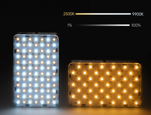 Yongnuo YN120 RGB 2500-9900K Dahili Bataryalı Mobil Vlog LED Işık