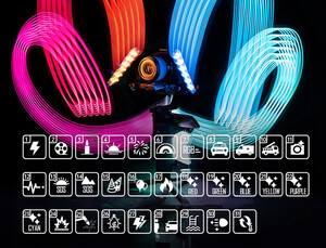 Yongnuo YN120 RGB 2500-9900K Dahili Bataryalı Mobil Vlog LED Işık - Thumbnail