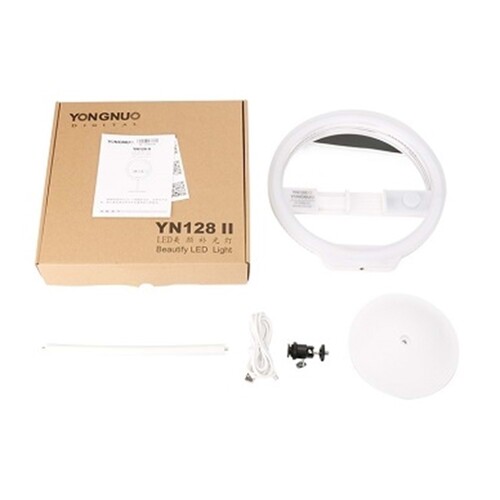 Yongnuo YN128 II Aynalı Bi-Color Ring LED Işık-Beyaz Kasa