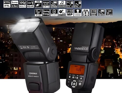 Yongnuo YN565-EX III C TTL Tepe Flaşı (Canon)