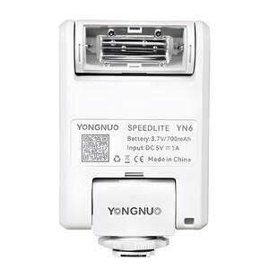 Yongnuo - Yongnuo YN6 Micro Bataryalı Universal Tepe Flaşı (Beyaz)