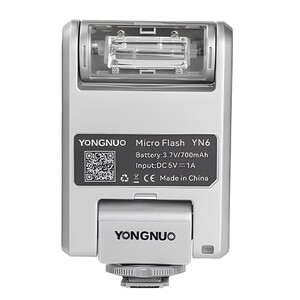 Yongnuo - Yongnuo YN6 Micro Bataryalı Universal Tepe Flaşı (Gümüş)