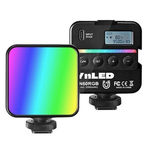 Yongnuo - Yongnuo YN60-RGB 2500K-9500K Dahili Bataryalı Mobil LED Işık