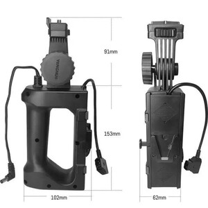 Yongnuo - Yongnuo YNLUX100-YN150 Led Işık Uyumlu V-Mount Batarya Handle (1)