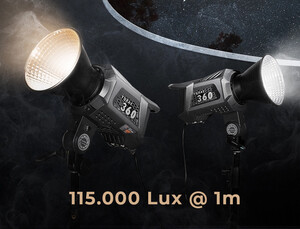 Yongnuo YNRAY360 DMX Kontrollü 360W Bi-Color COB LED Işık Kit - Thumbnail