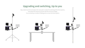 Zeapon Vlogtopus Evrensel Tekerlekli Stand Kit (AX-H1) - Thumbnail