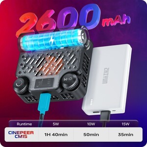 Zhiyun CINEPEER CM15 RGB Mini Led - Thumbnail