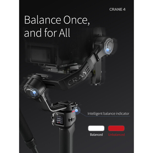 Zhiyun CRANE 4 Combo 3 Eksenli El Gimbalı