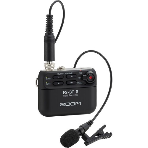 Zoom F2-BT Bluetooth Yaka Mikrofonu ve Ses Kayıt Cihazı