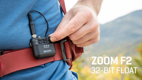 Zoom F2-BT Bluetooth Yaka Mikrofonu ve Ses Kayıt Cihazı